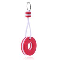 LGT JWLS Nautische Stijl Drijvende Sleutelhanger - Rond - Rood - thumbnail