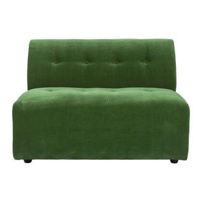 HKliving Vint Bank Element - 1,5-zitsbank Middenstuk - Royal Velvet - Groen HKliving Vint Bank Element - 1,5-zitsbank Middenstuk - Royal Velvet - Groen