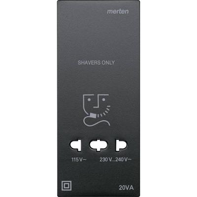 Merten 213514 Afdekking System M Antraciet 1 stuk(s)
