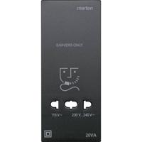 Merten 213514 Afdekking System M Antraciet 1 stuk(s) - thumbnail