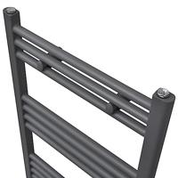 Radiator/handdoekenrek recht 500x764 mm grijs - thumbnail