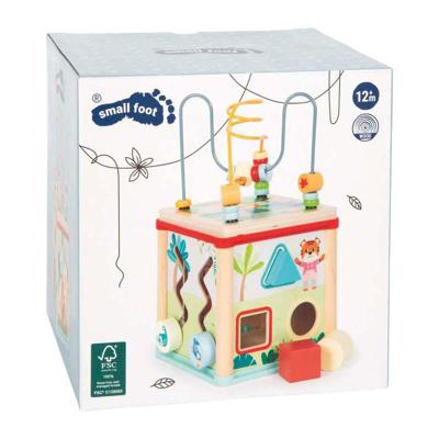 Small Foot - houten motoriekkubus fsc jungle friends Small Foot - houten motoriekkubus fsc jungle friends