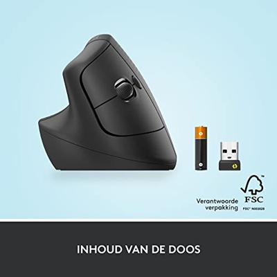 Logitech Lift left verticale muis grijs - thumbnail