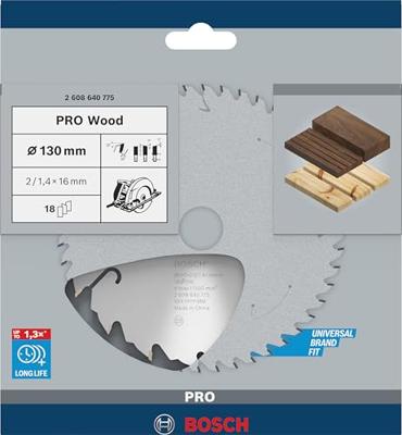 Bosch Accessoires Cirkelzaagblad Standard for Wood Speed 130 x 16 x 2,2 mm, 18 1st - 2608640775
