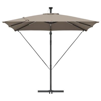 VidaXL Cantilever banana parasol taupe 249 x 249 x 250 cm VidaXL Cantilever banana parasol taupe 249 x 249 x 250 cm