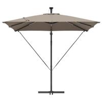 Cantilever Banana Parasol Taupe 249 x 249 x 250 cm - thumbnail