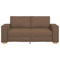 2-zitsbank Bruin 140 cm Stof - thumbnail