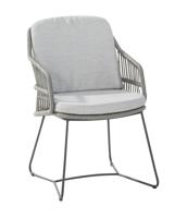 Sempre dining chair Anthracite Silver Grey with 2 cushions | 4 Seasons Outdoor - thumbnail