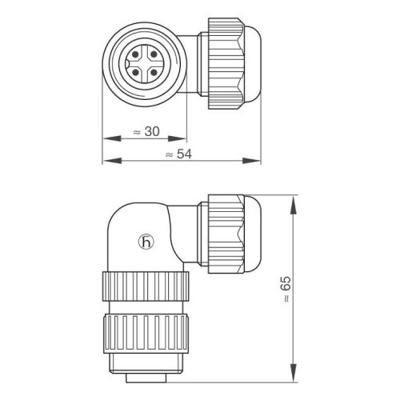 Netspanningsconnectoren voor de CA-serie Nominale stroom (details): 16 A/AC/10 A/DC Aantal polen: 3 + PE 934 128-100-1 Hirschmann 1 stuk(s)