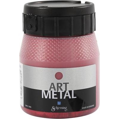 Schjerning Hobbyverf metallic, lava rood(5112), 250 ml/ 1 fles