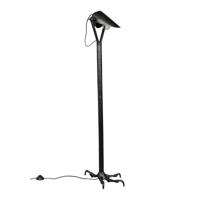 Dutchbone Vloerlamp 'Falcon' 137cm, kleur Zwart - thumbnail