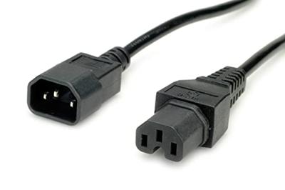 VALUE Stroomkabel IEC320/C14 male - C15 female, H05RN-F, zwart, 0,5 m VALUE Stroomkabel IEC320/C14 male - C15 female, H05RN-F, zwart, 0,5 m