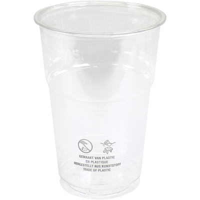Depa Glas | bierglas | met kraag | gerecycled PET | 250ml | transparant | 1200 stuks