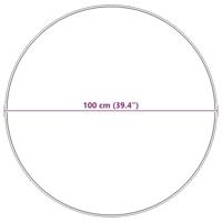 Nep Schapenvacht Tapijt Tafalla Antraciet Ø 100 cm Polyester - thumbnail