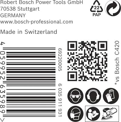 Bosch Accessoires EXPERT C470 Schuurpapier 102 x 62/93 mm, K 80, 50-delig - 2608901648