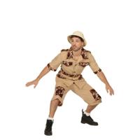 Safari Man Kostuum Kort - thumbnail