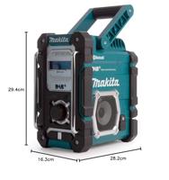 Makita DMR112 Accu Bouwradio FM DAB+ 7,2V-18V / 230V - thumbnail