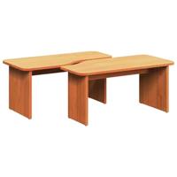 Salontafel 2 pcs Wasbruin 100 x 69 x 35.5 cm Massief grenenhout - thumbnail
