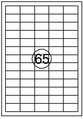 Etiket quantore 38x21.2mm 975st