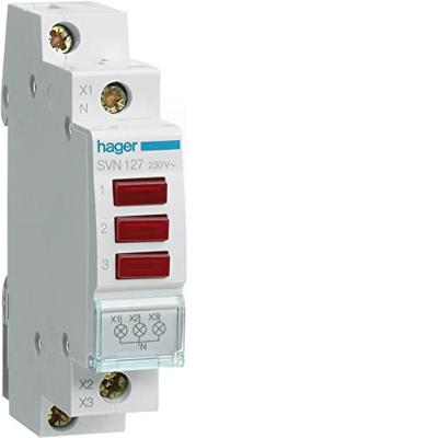 Hager SVN127 Signaalgever Rood 230 V