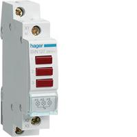 Hager SVN127 Signaalgever Rood 230 V - thumbnail