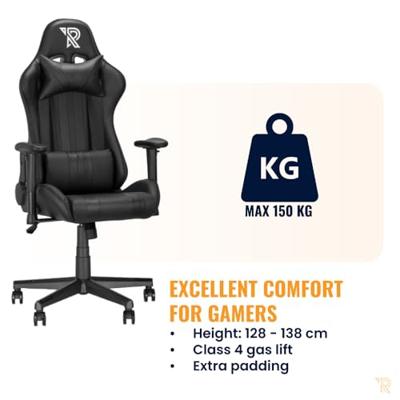 Ranqer Felix gamestoel zwart / rood