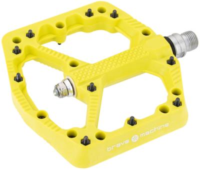 BRAVE platformpedaal "freeride 1" plat.pedal freeride 1 limegreen