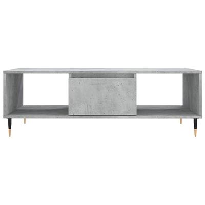 Salontafel 104x60x35 cm bewerkt hout betongrijs