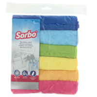 Sorbo Microvezeldoek 40x40cm 6 stuks - thumbnail
