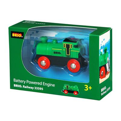 BRIO World Groene locomotief op batterijen