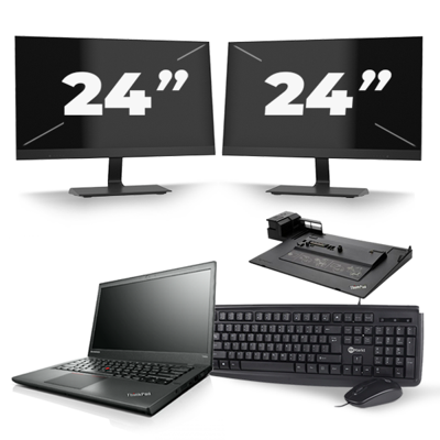 Lenovo ThinkPad T440s - Intel Core i5-4e Generatie - 14 inch - 8GB RAM - 256GB SSD - Windows 11 + 2x 24 inch Monitor Lenovo ThinkPad T440s - Intel Core i5-4e Generatie - 14 inch - 8GB RAM - 256GB SSD - Windows 11 + 2x 24 inch Monitor