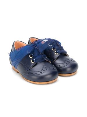 CLARYS lace-up pre-walkers - Blue