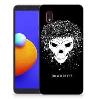 Silicone Back Case Samsung Galaxy A01 Core Skull Hair - thumbnail
