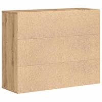 Dressoir ambachtelijk spaanplaat hout ambachtelijk eikenkleurig - thumbnail