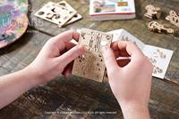 Ugears sleutelhangers U-Fidget 4 x 5 cm hout naturel 4-delig - thumbnail