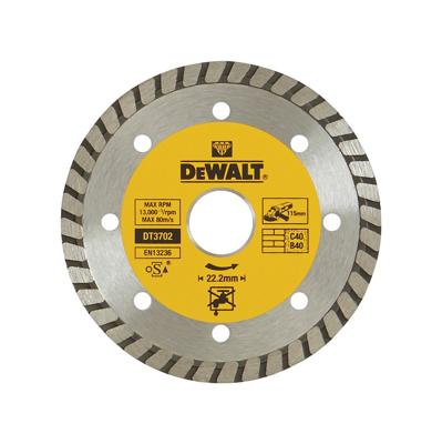 DeWalt Accessoires Diamantblad, turbo, Ø115mm/22.2mm, universeel - DT3702-QZ DeWalt Accessoires Diamantblad, turbo, Ø115mm/22.2mm, universeel - DT3702-QZ