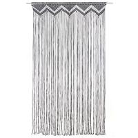 Gordijn macram 140x240 cm katoen antraciet - thumbnail