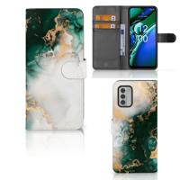 Bookcase voor Nokia G42 Marmer Groen - thumbnail