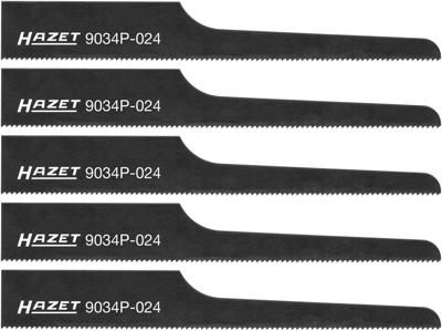 HAZET Decoupeerzaagbladen · 24 tanden · 5x 9034P-024/5 · Lengte: 93 mm