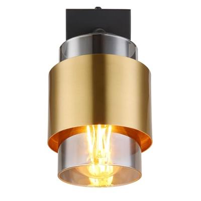 Globo WandlampMilley zwart en goud - 15560-1