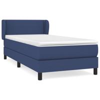 Boxspring met matras stof blauw 80x200 cm - thumbnail