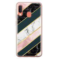 Samsung Galaxy A20e siliconen hoesje - Marble stripes - thumbnail