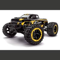 Blackzon Geel Brushed 1:16 RC auto Monstertruck 4WD 2,4 GHz Incl. accu en lader - thumbnail