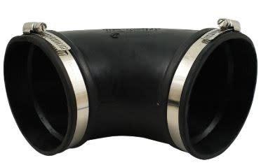 Air Aqua Flexibele Rubber Bocht 90° - Doe-het-zelf, Weerbestendig, 160mm - Eenvoudige Vijver Installatie