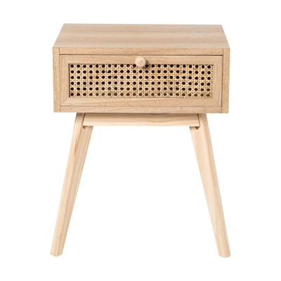 Nachtkastje Java met lade - bruin - 50x40x30 cm