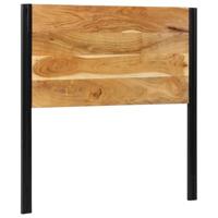 Hoofdeinde 100 cm massief hout acaciahout en ijzer - thumbnail