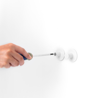 Brabantia renew handdoekhaakjes 2 stuks wit - thumbnail
