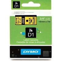 Labeltape Dymo LabelManager D1 polyester 19mm zwart op geel - thumbnail