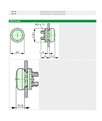 Eaton M22-L-Y Verlichte melder Geel 1 stuk(s)