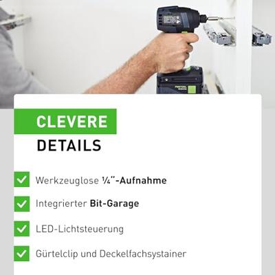 Festool TID 18 HPC 4,0 I-Plus Accu slagschroevendraaier 180Nm 18V 4.0Ah in Systainer - 576482 - thumbnail